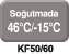 Soğutmada 46°C/-15°C